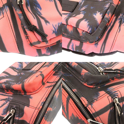 Saint Laurent Paris Palm Tree Pattern 581375 Nylon Pink Orange Body Bag 0529