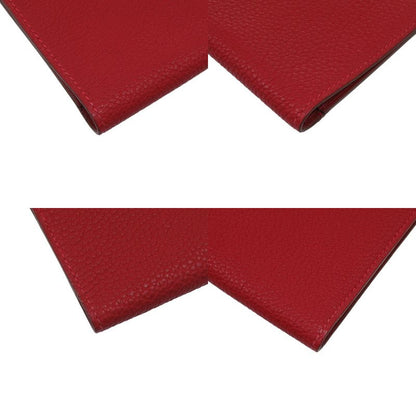 HERMES Dogon MM Togo Red Long Wallet 0026 HERMES