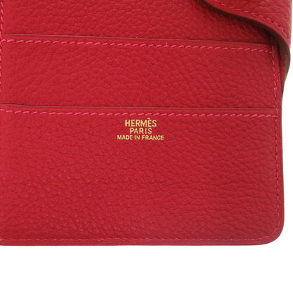 HERMES Dogon MM Togo Red Long Wallet 0026 HERMES