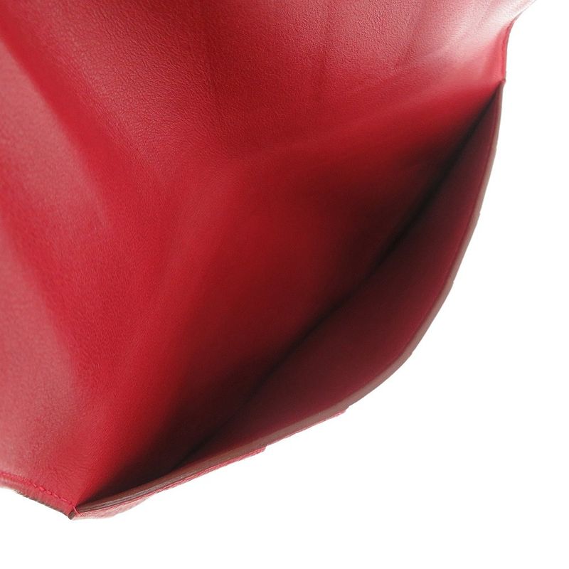 HERMES Dogon MM Togo Red Long Wallet 0026 HERMES
