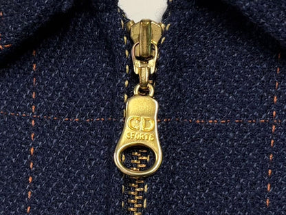 Dior Sports Plaid Wool Jacket Navy M — view 5