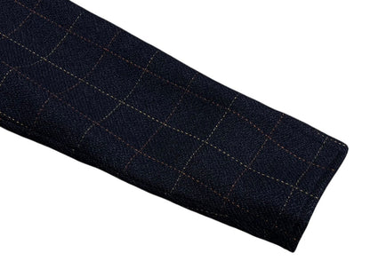 Dior Sports Plaid Wool Jacket Navy M — view 8