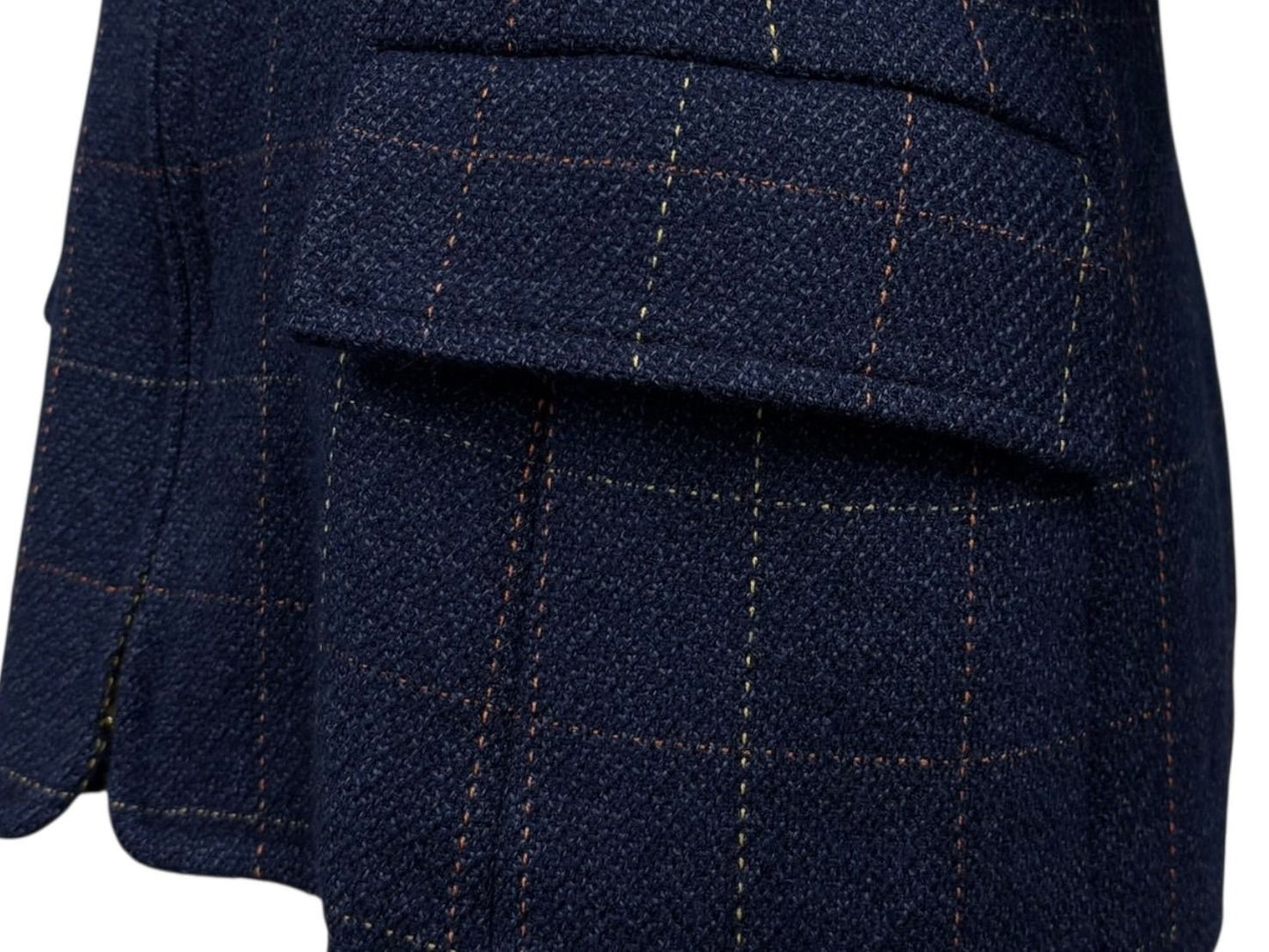 Dior Sports Plaid Wool Jacket Navy M — view 6