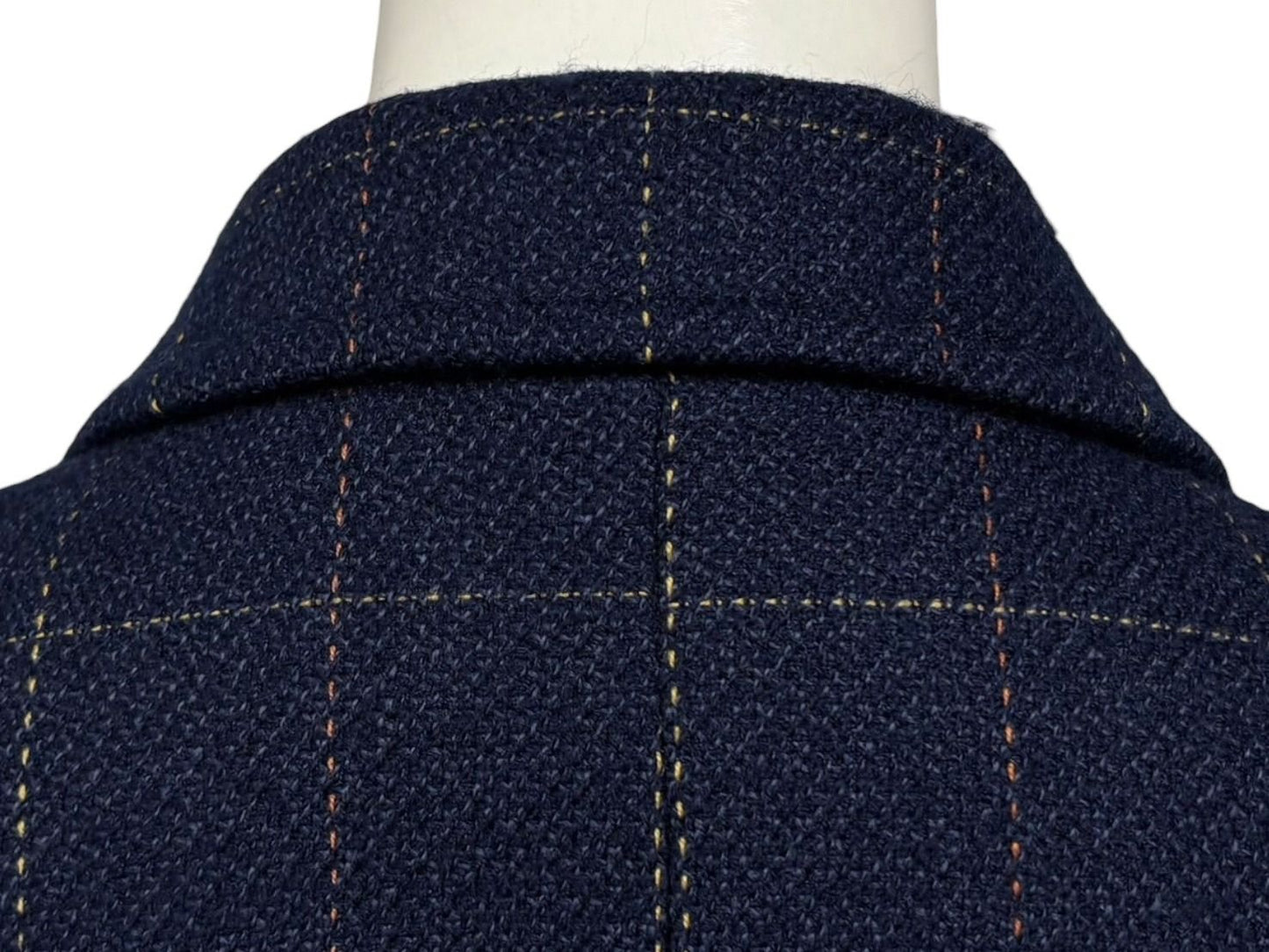 Dior Sports Plaid Wool Jacket Navy M — view 7