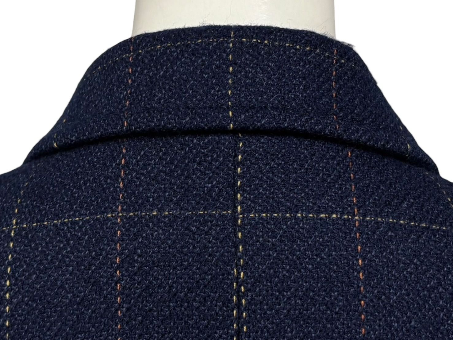 Dior Sports Plaid Wool Jacket Navy M — view 7