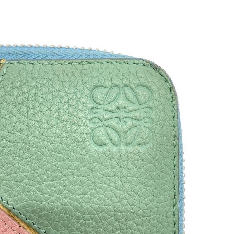 LOEWE Round Zip Puzzle Wallet Mixed Color