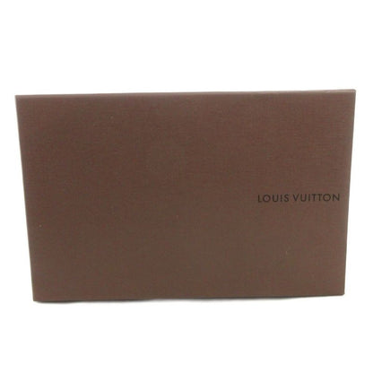 Louis Vuitton St1026 Damier Business Shoes Leather 6 Black Square Toe Strap FF