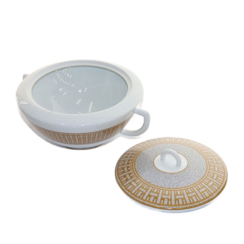 Hermes Mosaic Van Quatre Spouturine Soup Pot Western Tableware Miscellaneous
