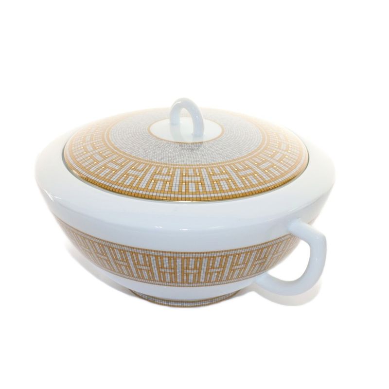 Hermes Mosaic Van Quatre Spouturine Soup Pot Western Tableware Miscellaneous