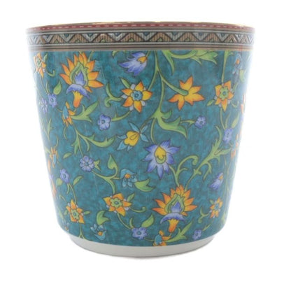 HERMES Chevaldriango Cup Pottery Set Of 2 Bold Green YO29 • SH • OH