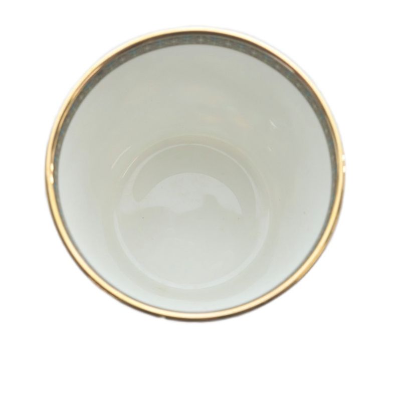HERMES Chevaldriango Cup Pottery Set Of 2 Bold Green YO29 • SH • OH