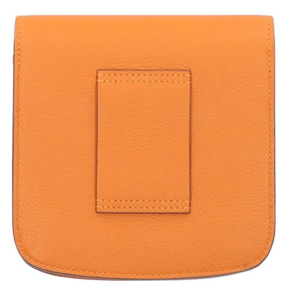 HERMES 2002 C Stamp Svhardware Epson Leather Wallet Women's