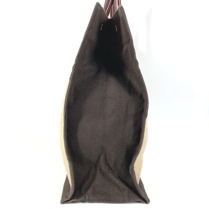 Saint Laurent Paris Handbag Noe Rive Gauche 631682 Linen Brown