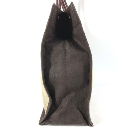 Saint Laurent Paris Handbag Noe Rive Gauche 631682 Linen Brown
