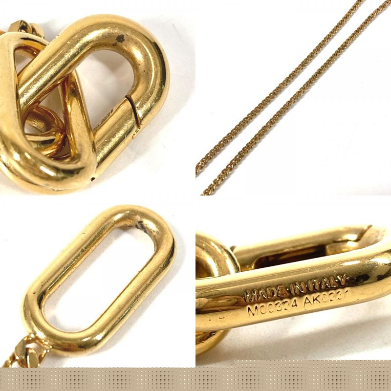 Louis Vuitton Necklace Collier Signature Chain Necklace M00324 Metal Gold