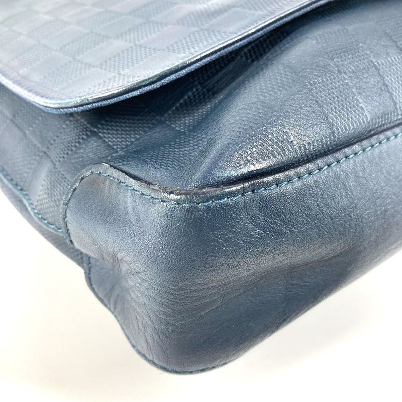 Louis Vuitton Shoulder Bag District PM N41285 Damier Infini Leather Navy