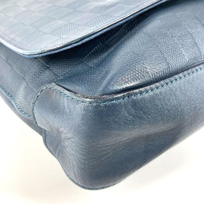 Louis Vuitton Shoulder Bag District PM N41285 Damier Infini Leather Navy