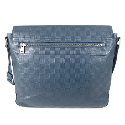 Louis Vuitton Shoulder Bag District PM N41285 Damier Infini Leather Navy