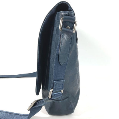 Louis Vuitton Shoulder Bag District PM N41285 Damier Infini Leather Navy