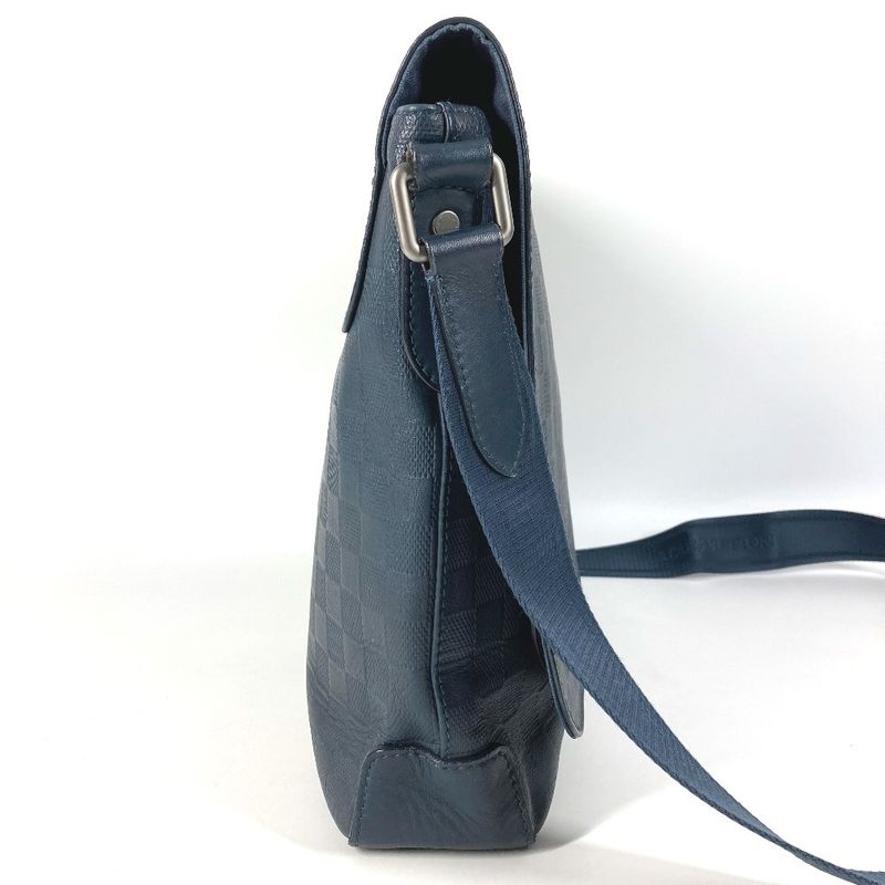 Louis Vuitton Shoulder Bag District PM N41285 Damier Infini Leather Navy