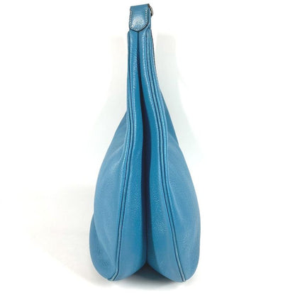 HERMES Shoulder Bag Gao Togo Blue Jean Blue