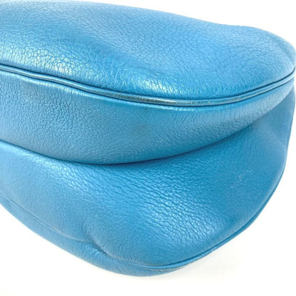 HERMES Shoulder Bag Gao Togo Blue Jean Blue
