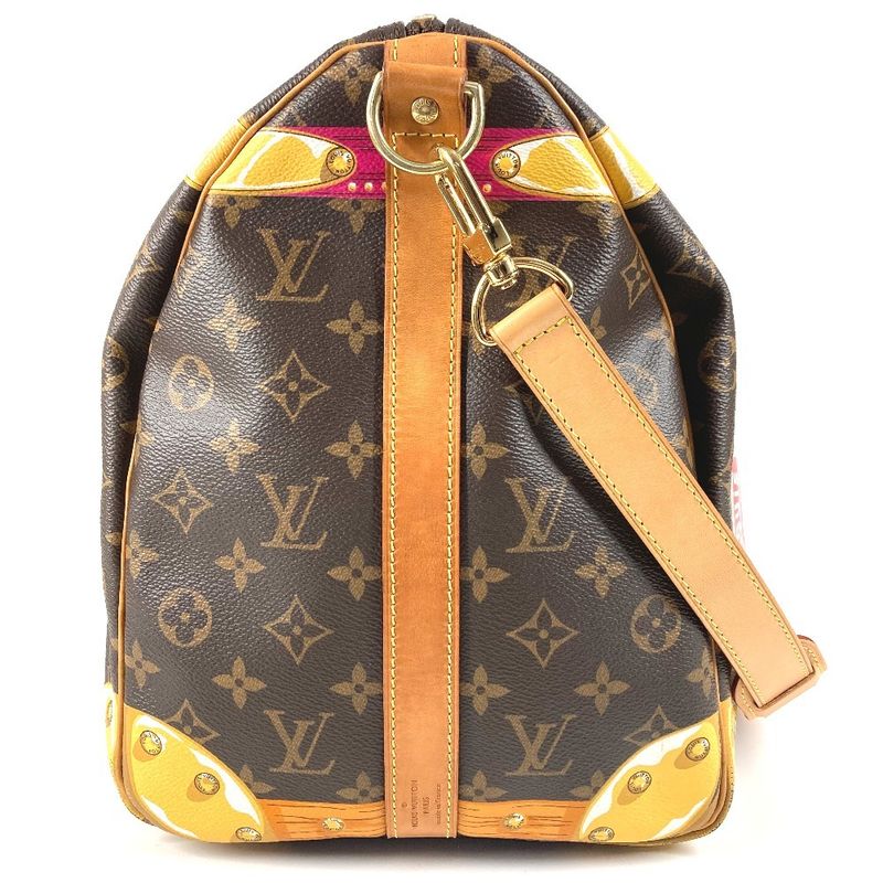 Louis Vuitton Boston Bag Keepall Bandouliere 50 M43613 Monogram Canvas Brown