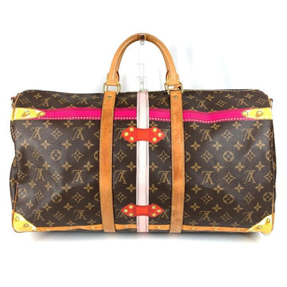 Louis Vuitton Boston Bag Keepall Bandouliere 50 M43613 Monogram Canvas Brown