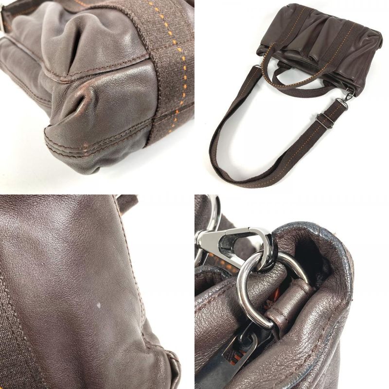 HERMES Handbag Caravan Horizontal PM Caravan Horizontal PM Leather Brown