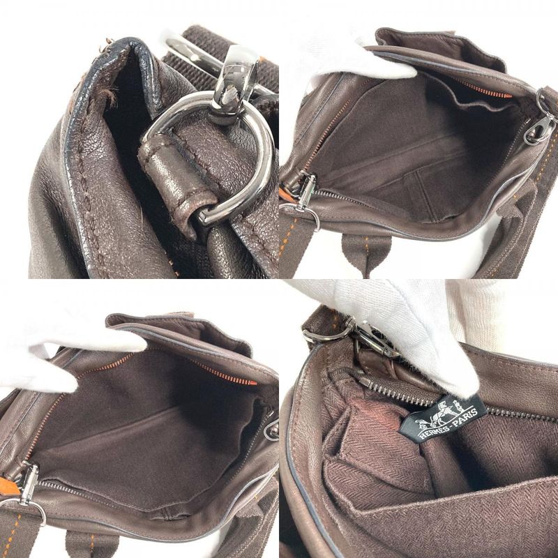 HERMES Handbag Caravan Horizontal PM Caravan Horizontal PM Leather Brown