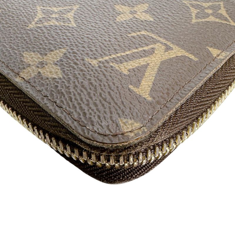 Louis Vuitton M60017 Monogram Zippy-wallet Round Zipper- Long Wallet Louis