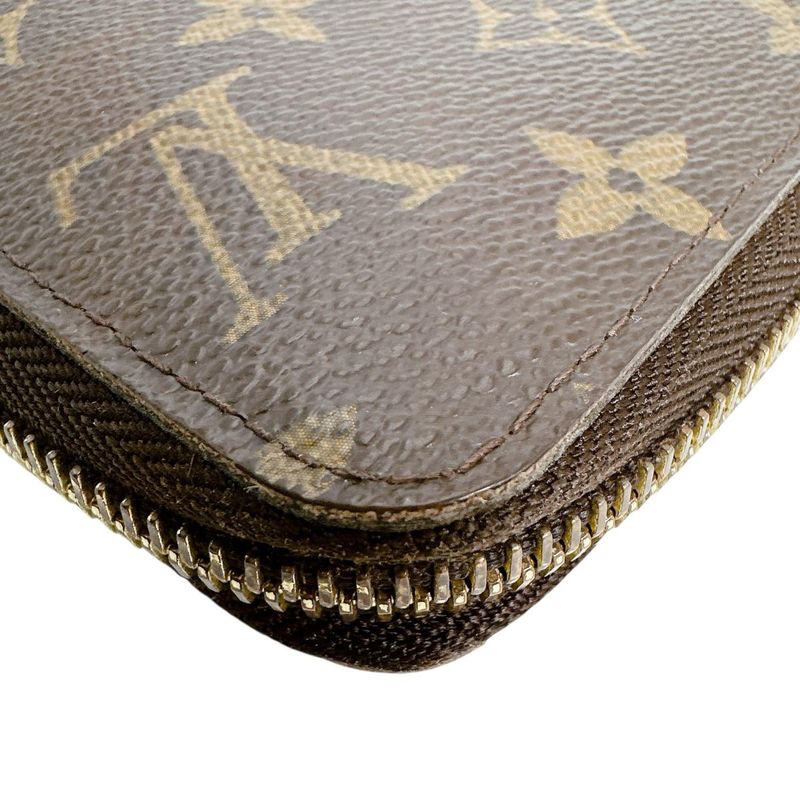 Louis Vuitton M60017 Monogram Zippy-wallet Round Zipper- Long Wallet Louis