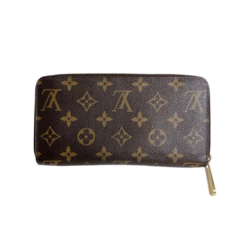 Louis Vuitton M60017 Monogram Zippy-wallet Round Zipper- Long Wallet Louis
