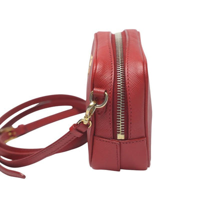 PRADA 1n1674 Camera Shoulder Bag Vitello Phoenix Shoulder Bag PRADA Red