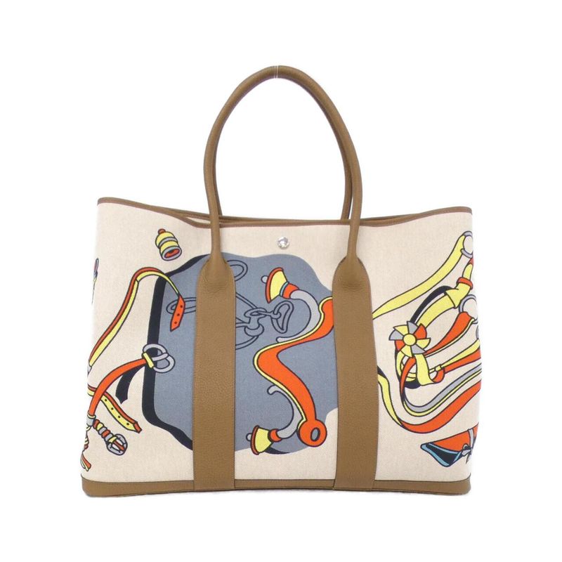HERMES Faubourg Dance Floor Garden Party Voyage 49cm 085761ck Bag