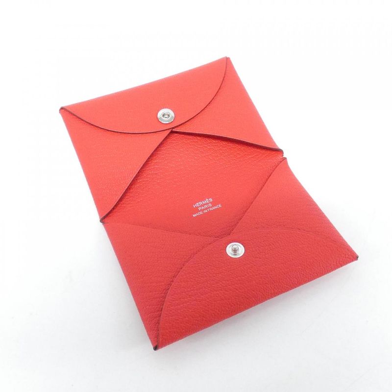 HERMES Calvi 044166ck Card Case