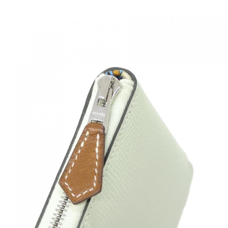 HERMES Collier DE Chien Silk In Compact 067389ck Wallet