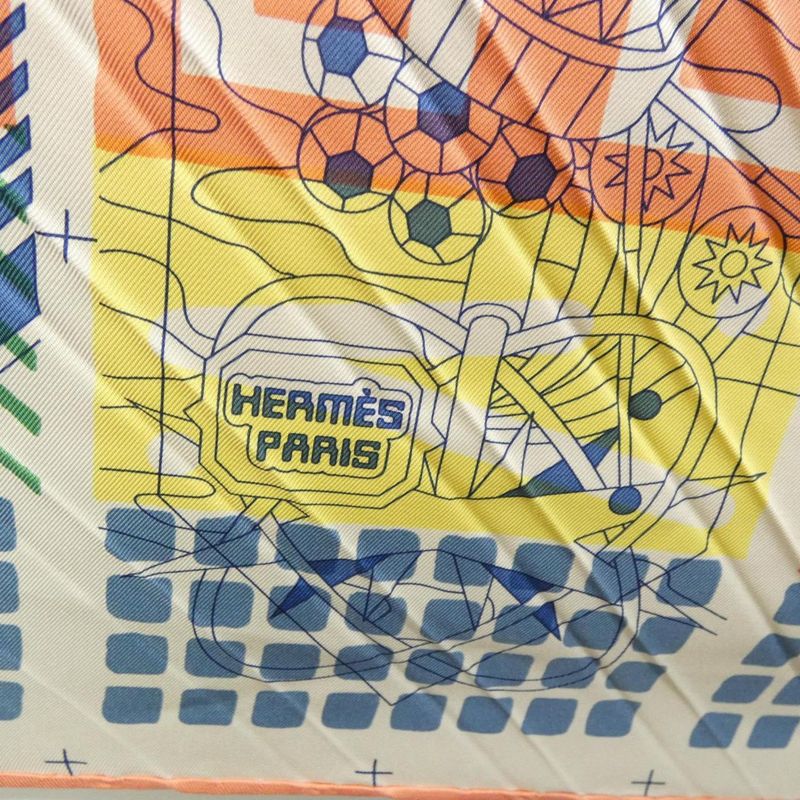 HERMES Twilly AU Carre Pleated 164127s Scarf