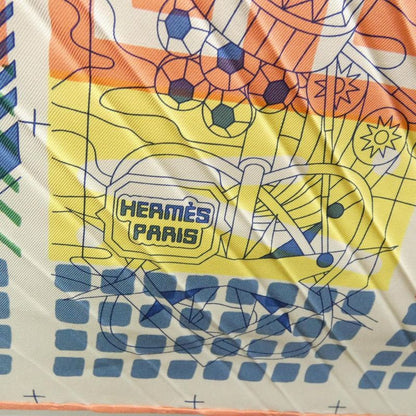 HERMES Twilly AU Carre Pleated 164127s Scarf
