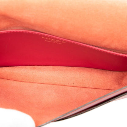 LOEWE Anagram Ines Crossbody Shoulder Bag Pink Orange Leather Women's LOEWE
