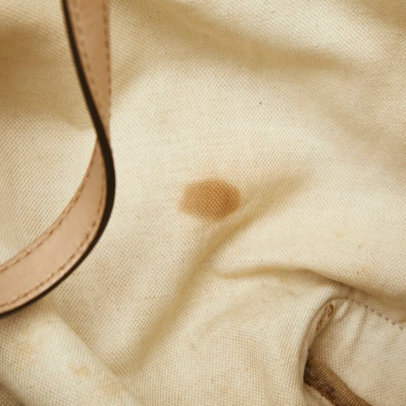 GUCCI GG Canvas 247209 Beige Brown Canvas Leather Women's GUCCI