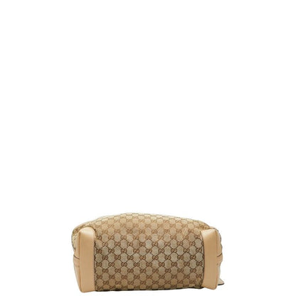 GUCCI GG Canvas 247209 Beige Brown Canvas Leather Women's GUCCI