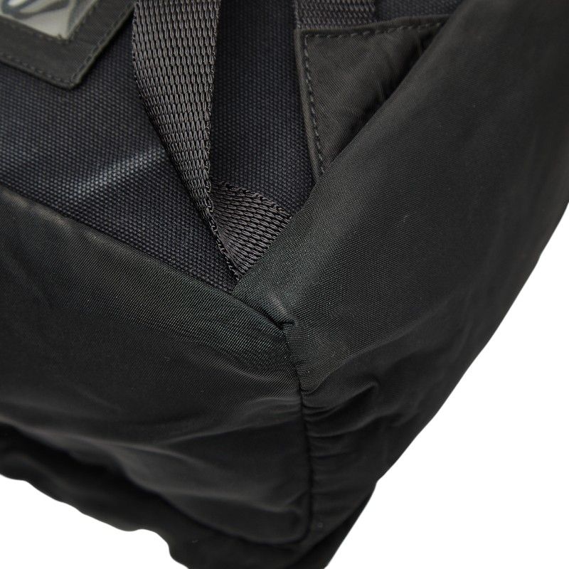 PRADA Triangle Logo Plate Mini Rucksack Backpack Black Nylon Ladies PRADA