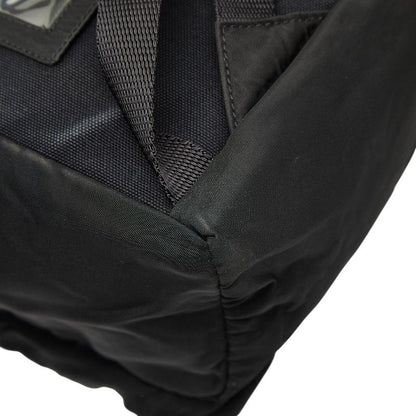 PRADA Triangle Logo Plate Mini Rucksack Backpack Black Nylon Ladies PRADA