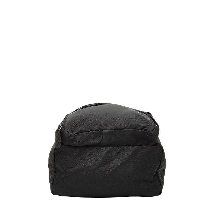 PRADA Triangle Logo Plate Mini Rucksack Backpack Black Nylon Ladies PRADA