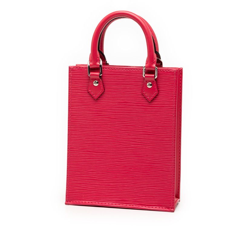 Louis Vuitton Epi Petite Sac Plastic Handbag Shoulder Bag 2WAY M80168 Rose