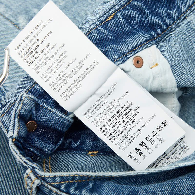 PRADA 25SS Denim Bib Overalls Mini Dress Skirt Size 36 Gfa132 Indigo Blue