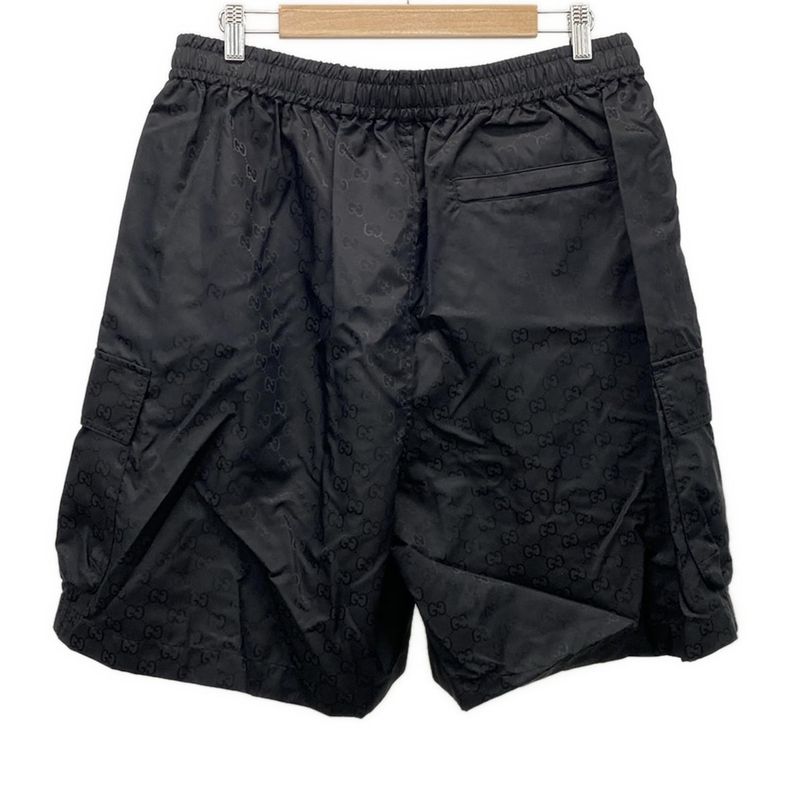 GUCCI Swimsuit Size 50 M Men's - 787967 Black GG Pattern Waist Togo 2024