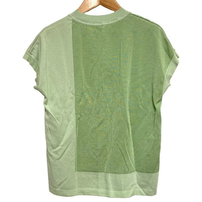 25SS HERMES Brides DE GALA Knit Sweater Size 36 Green Ladies