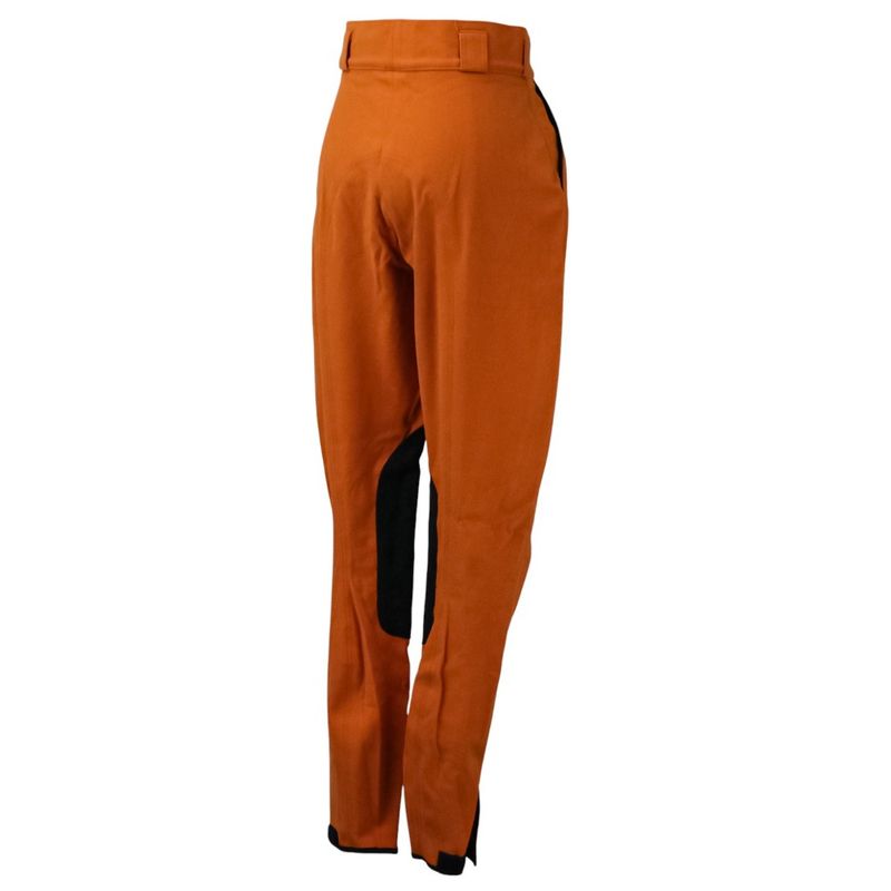 90's HERMES Vintage Two-tuck Serie Button Tankard Pants 44 Orange Navy